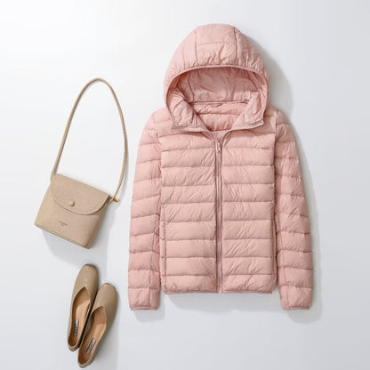 Women Puffer Jacket Ultra Lightweight Packable Hooded Down Coat New Spring Autumn 2025 6