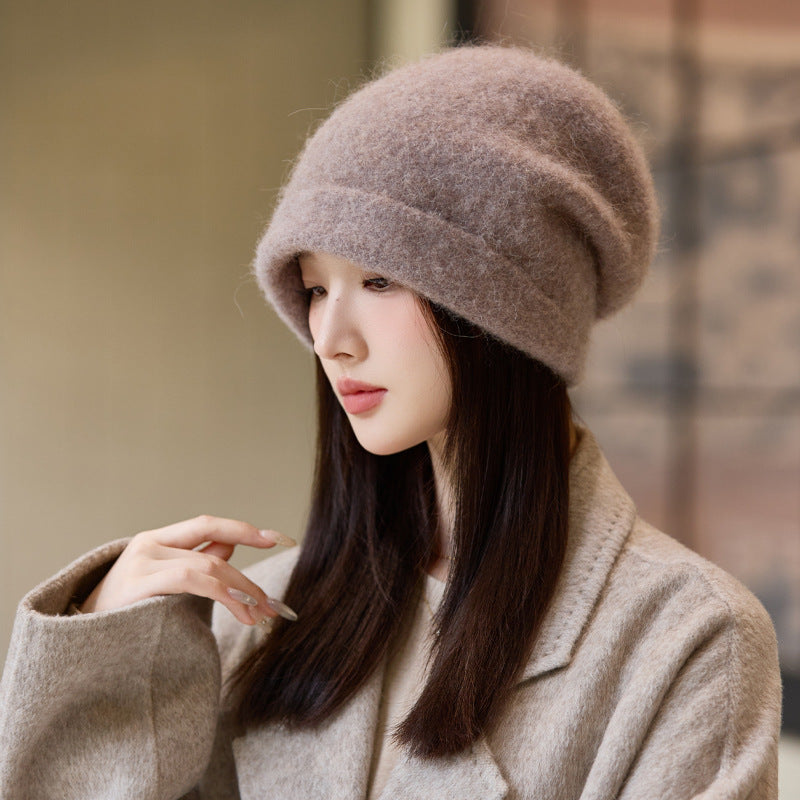 Leisure Warm Elastic Beanie 1pc Women Winter Knit Hat Multifunctional Skull Cap For Ski And Valenti 4