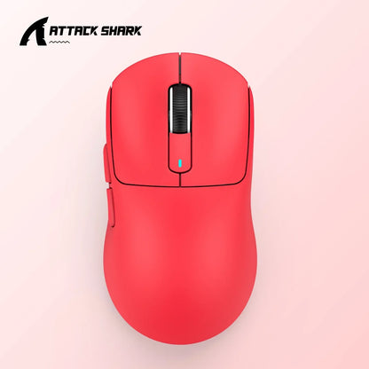 Lightweight Macro Gaming Mouse, X3 PixArt Bluetooth Mouse, 2.4G Tri Mode Connection, Adjustable DPI, 650IPS Speed
