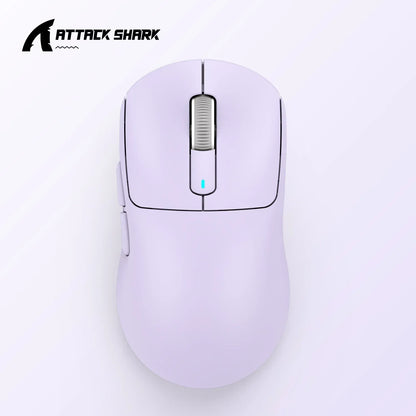 Lightweight Macro Gaming Mouse, X3 PixArt Bluetooth Mouse, 2.4G Tri Mode Connection, Adjustable DPI, 650IPS Speed
