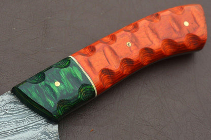 Collectors Handmade Damascus Chef Knife  12 Inch Kitchen Blade For Culinary Use 3