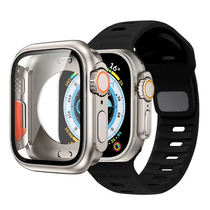 Protective Case And Silicone Strap For Apple Watch  Shockproof Band With Ultra Design Upgrade 9
