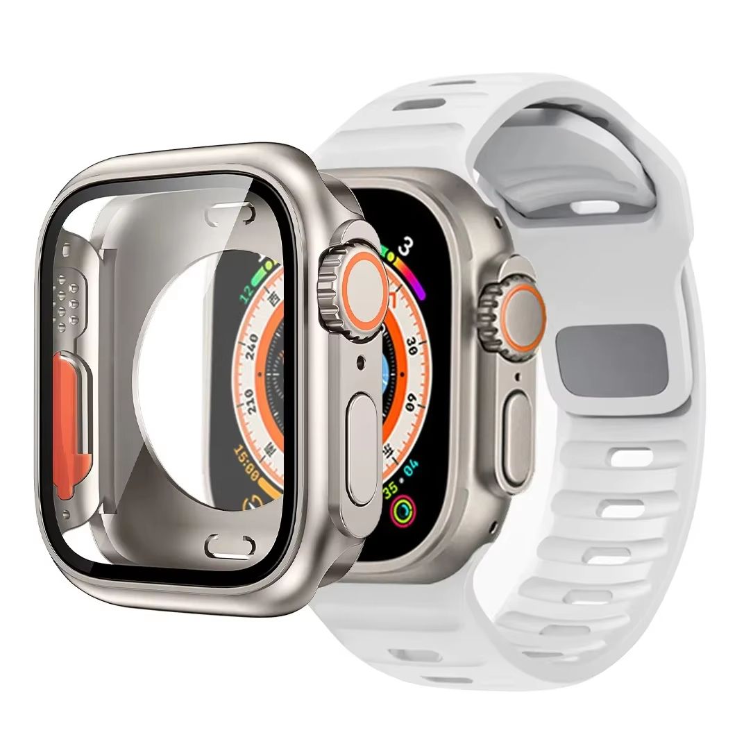 Protective Case And Silicone Strap For Apple Watch  Shockproof Band With Ultra Design Upgrade 10
