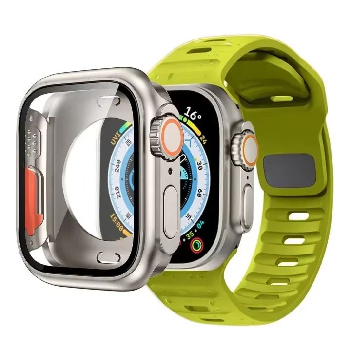 Protective Case And Silicone Strap For Apple Watch  Shockproof Band With Ultra Design Upgrade 15