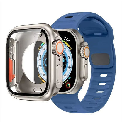 Protective Case And Silicone Strap For Apple Watch  Shockproof Band With Ultra Design Upgrade 6