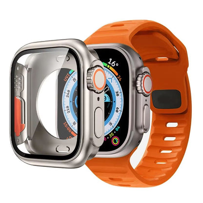 Protective Case And Silicone Strap For Apple Watch  Shockproof Band With Ultra Design Upgrade 8