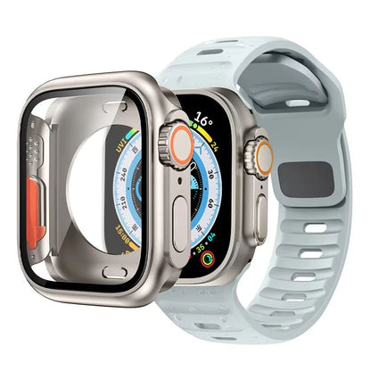 Protective Case And Silicone Strap For Apple Watch  Shockproof Band With Ultra Design Upgrade 16