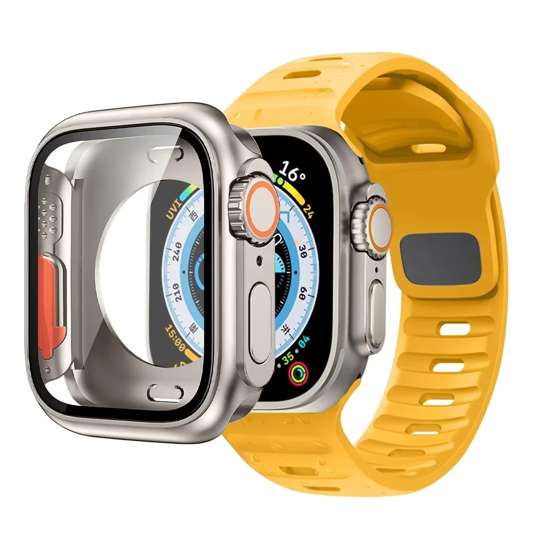 Protective Case And Silicone Strap For Apple Watch  Shockproof Band With Ultra Design Upgrade 20