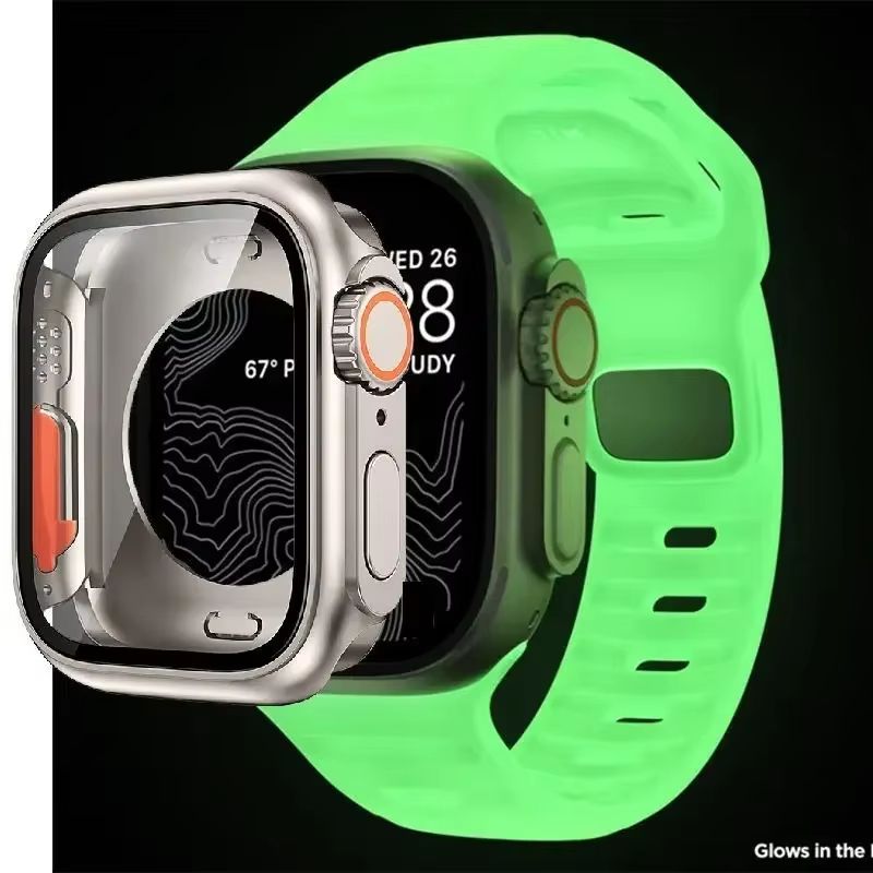 Protective Case And Silicone Strap For Apple Watch  Shockproof Band With Ultra Design Upgrade 21