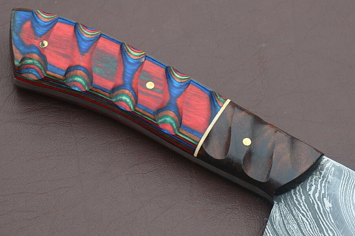 Professional Handmade Damascus Kitchen Knife  12 Inch Full Tang Chef Blade 1
