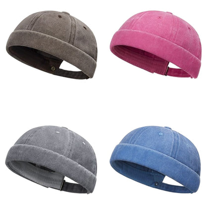 Brimless Fashion Hip Hop Beanie, Street Style Hat, Men Skullcap, Women Docker Fisherman Beanie, Spring Melon Cap