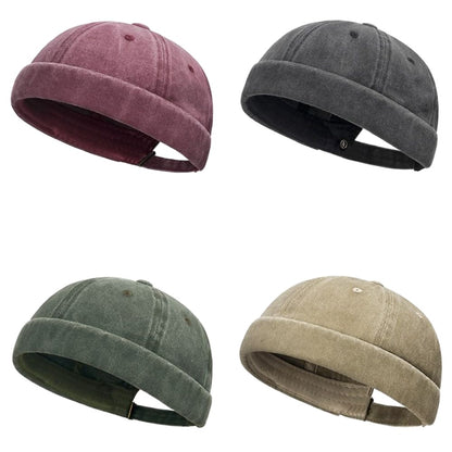 Brimless Fashion Hip Hop Beanie, Street Style Hat, Men Skullcap, Women Docker Fisherman Beanie, Spring Melon Cap
