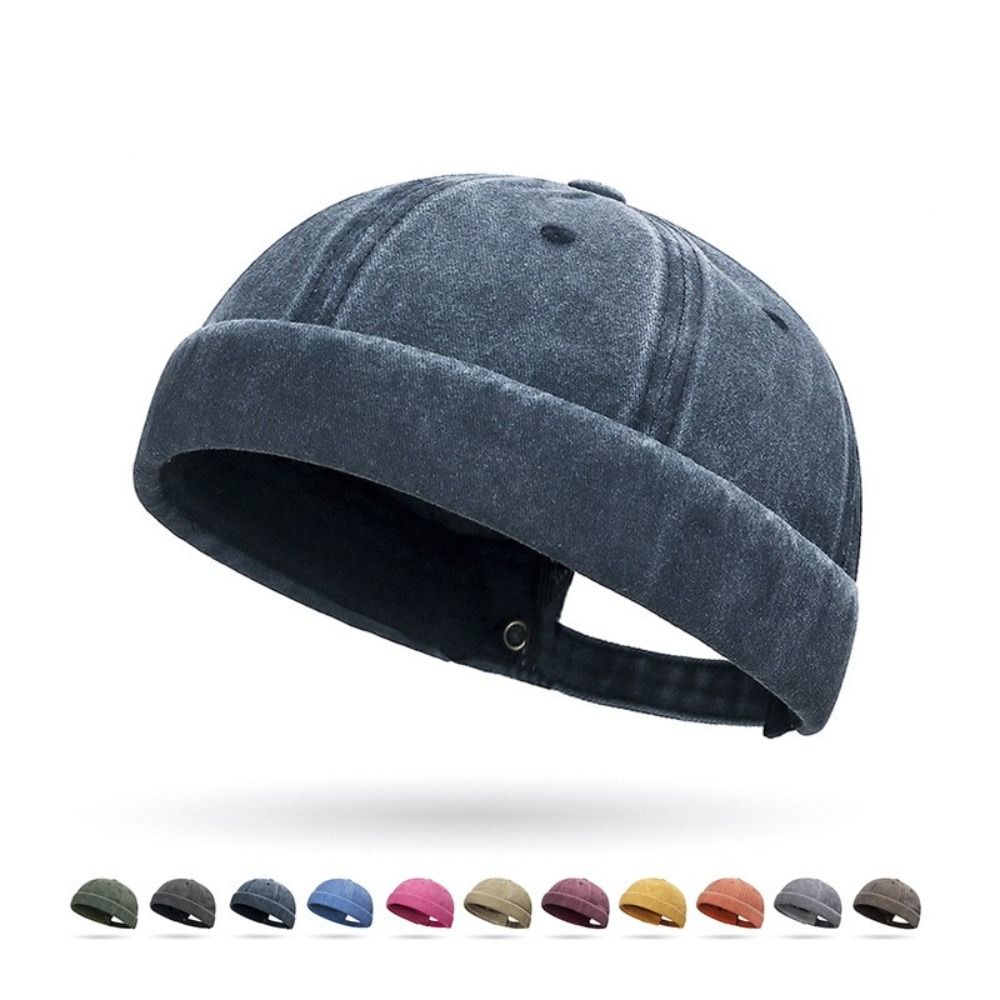 Brimless Fashion Hip Hop Beanie, Street Style Hat, Men Skullcap, Women Docker Fisherman Beanie, Spring Melon Cap