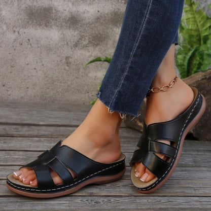 Womens Summer Comfortable Sandals Fashion Slides  Wedge Sandals For Ladies Lightweight Beach Footwe 3