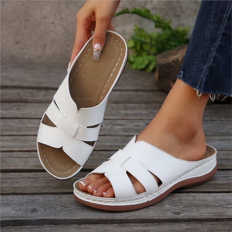 Womens Summer Comfortable Sandals Fashion Slides  Wedge Sandals For Ladies Lightweight Beach Footwe 6