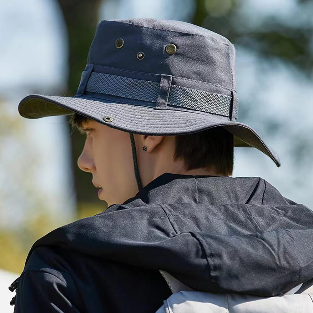 Wide Brim Sun Hat UV Protection Breathable Bucket Cap For Hiking Camping Fishing Outdoor Sun Protec 2
