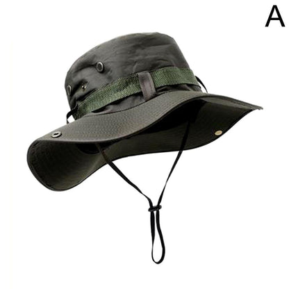 Wide Brim Sun Hat UV Protection Breathable Bucket Cap For Hiking Camping Fishing Outdoor Sun Protec 5