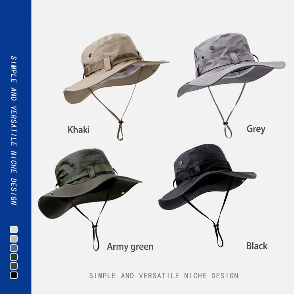 Wide Brim Sun Hat UV Protection Breathable Bucket Cap For Hiking Camping Fishing Outdoor Sun Protec 3