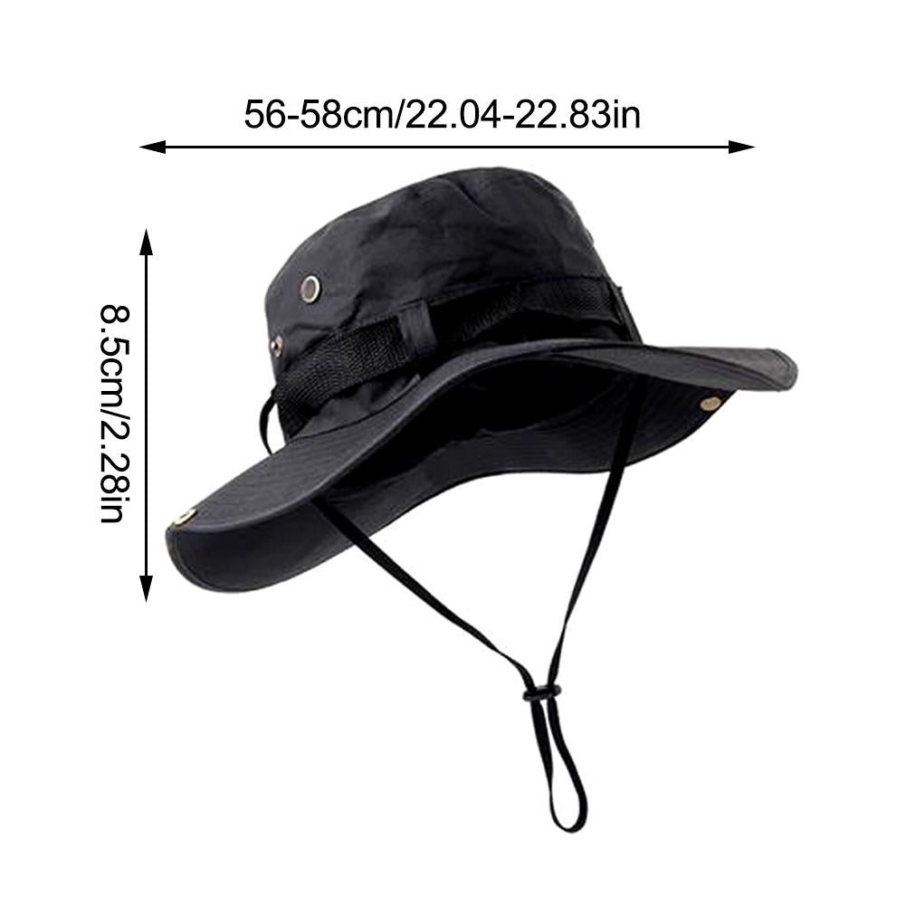 Wide Brim Sun Hat UV Protection Breathable Bucket Cap For Hiking Camping Fishing Outdoor Sun Protec 4
