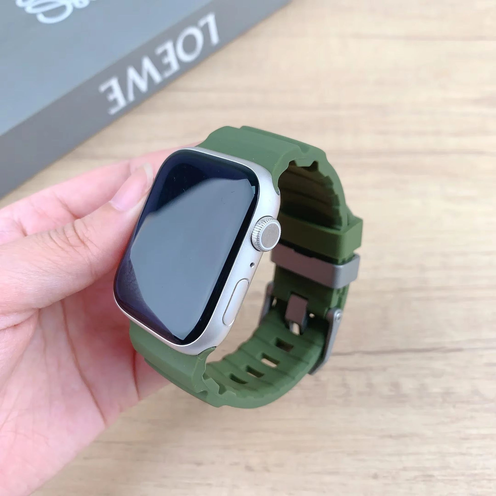 Sport Silicone Band With Titanium Buckle For Apple Watch Ultra 2 10 9 8 7 6 SE 5 4  Durable And Sty 3