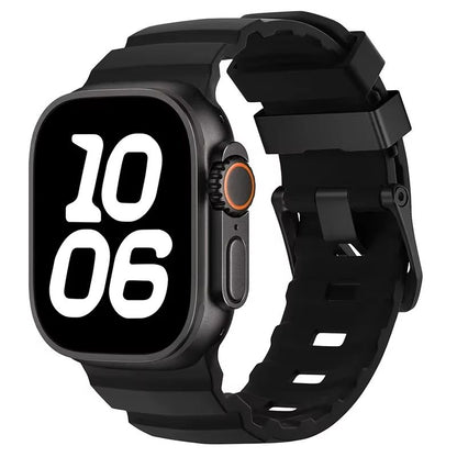 Sport Silicone Band With Titanium Buckle For Apple Watch Ultra 2 10 9 8 7 6 SE 5 4  Durable And Sty 10