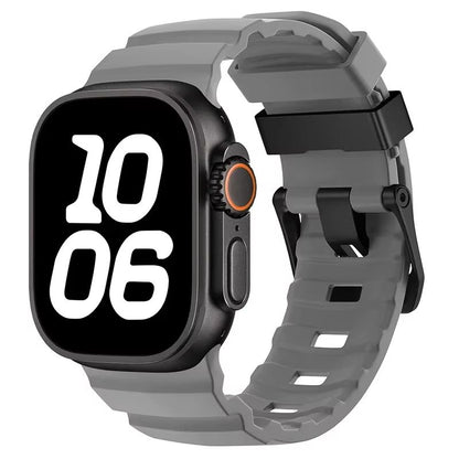 Sport Silicone Band With Titanium Buckle For Apple Watch Ultra 2 10 9 8 7 6 SE 5 4  Durable And Sty 13