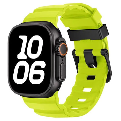 Sport Silicone Band With Titanium Buckle For Apple Watch Ultra 2 10 9 8 7 6 SE 5 4  Durable And Sty 14