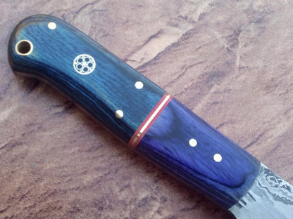 HandForged Damascus Steel Chef Knife With Premium Rosewood Handle 2