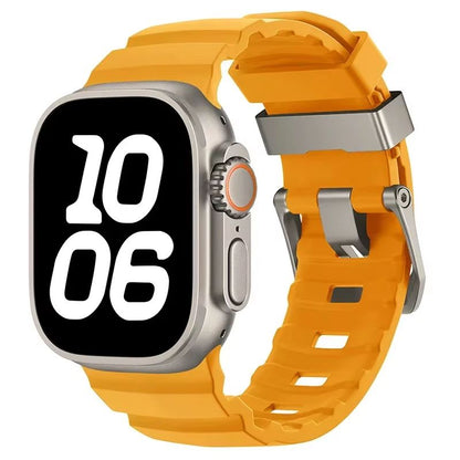 Sport Silicone Band With Titanium Buckle For Apple Watch Ultra 2 10 9 8 7 6 SE 5 4  Durable And Sty 21