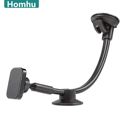 Car Long Arm Magnetic Phone Holder Dashboard Windshield Mount Dock Universal Magnet Stand For IPhon 5