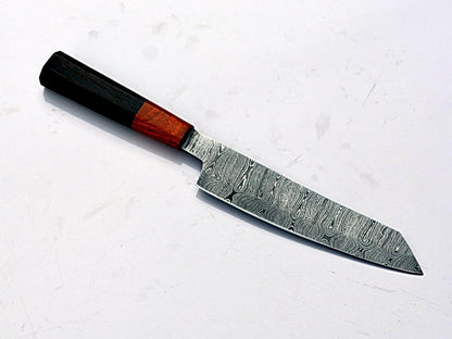 HandForged Damascus Santoku Knife  Full Tang Kitchen Knife  Artisan Chef Blade 2