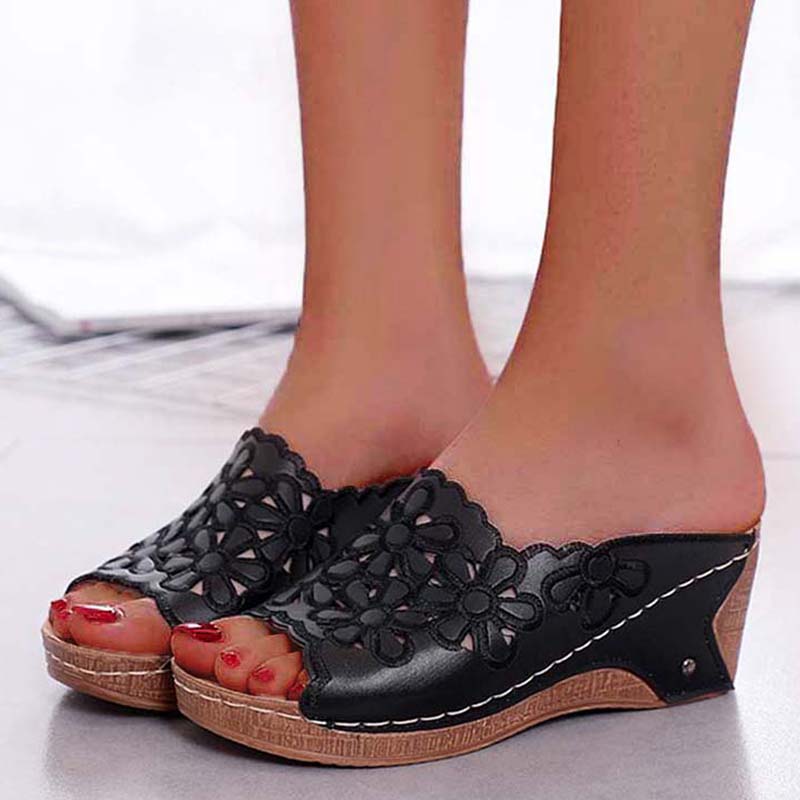Summer Fashion Women Shoes Sandals Comfortable Wedge Shoes For Women SlipOn Casual Party Female Foo 4