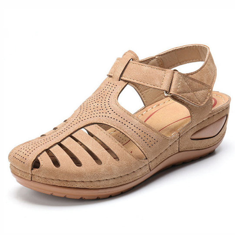 Retro Wedge Womens Sandals Summer Casual Ladies Shoes Plus Size Comfortable Female Footwear 5