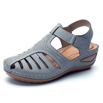 Retro Wedge Womens Sandals Summer Casual Ladies Shoes Plus Size Comfortable Female Footwear 9