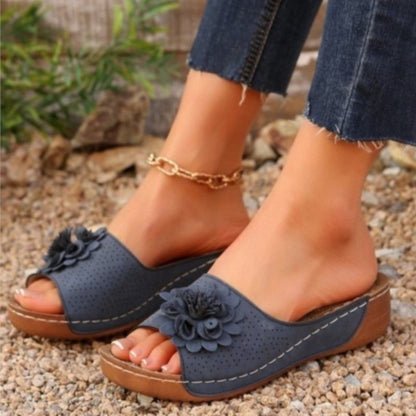 Trendy Woman Sandals Shoes For Summer Parties SlipOn Wedge Platform Ladies Shoes  Female Slippers 3