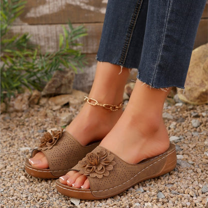 Trendy Woman Sandals Shoes For Summer Parties SlipOn Wedge Platform Ladies Shoes  Female Slippers 7