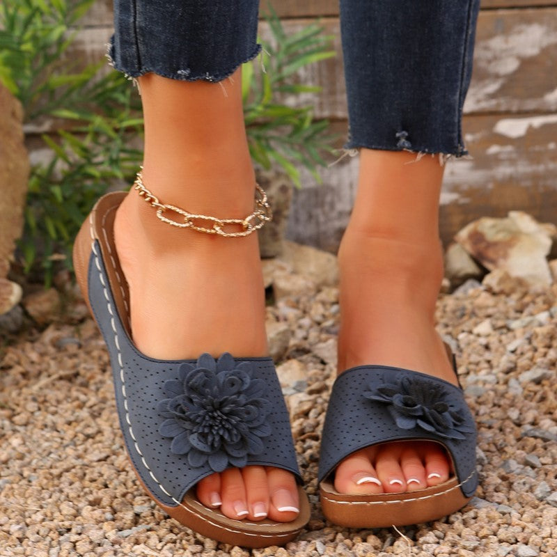 Trendy Woman Sandals Shoes For Summer Parties SlipOn Wedge Platform Ladies Shoes  Female Slippers 8