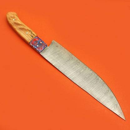 Professional Handmade Damascus Chef Knife  Durable Popluar Handle 2