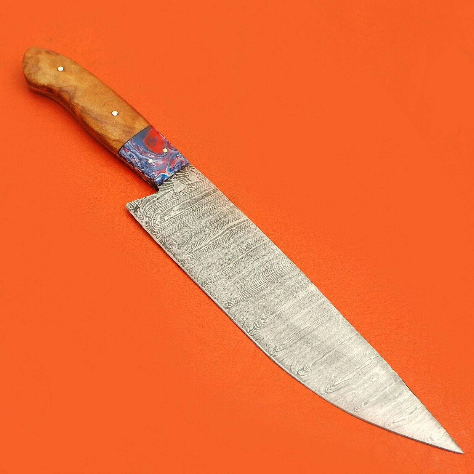 Professional Handmade Damascus Chef Knife  Durable Popluar Handle 3