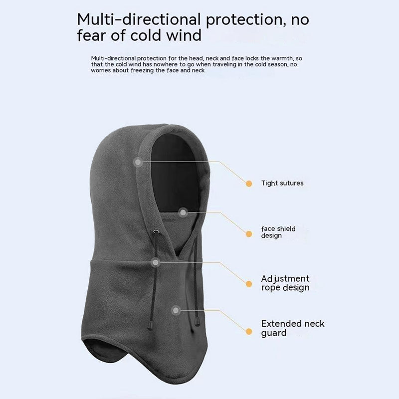 Windproof Full Face Ski Mask Caps Polar Fleece Mens Balaclava Winter Hat Beanies Warmer Bonnets For 2