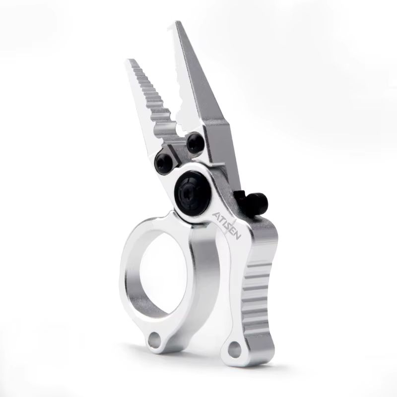 Booms Fishing X1 Aluminum Fishing Pliers  SaltwaterResistant Multitool With Hook Remover And Braide 7
