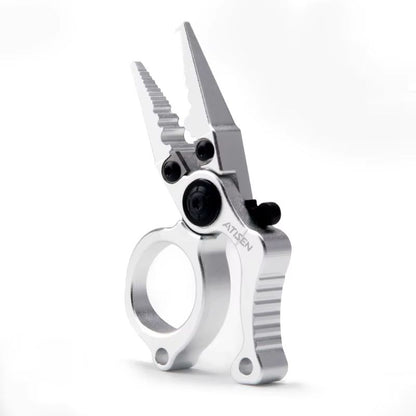 Booms Fishing X1 Aluminum Fishing Pliers  SaltwaterResistant Multitool With Hook Remover And Braide 7