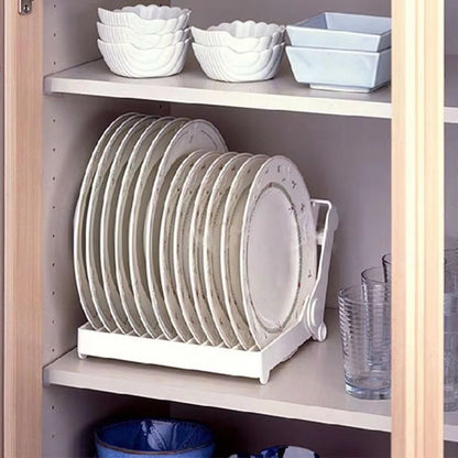 Creative Dish Drying Rack with Drain Tray – Multifunctional Tableware and Cup Storage Organizer for Modern Kitchens