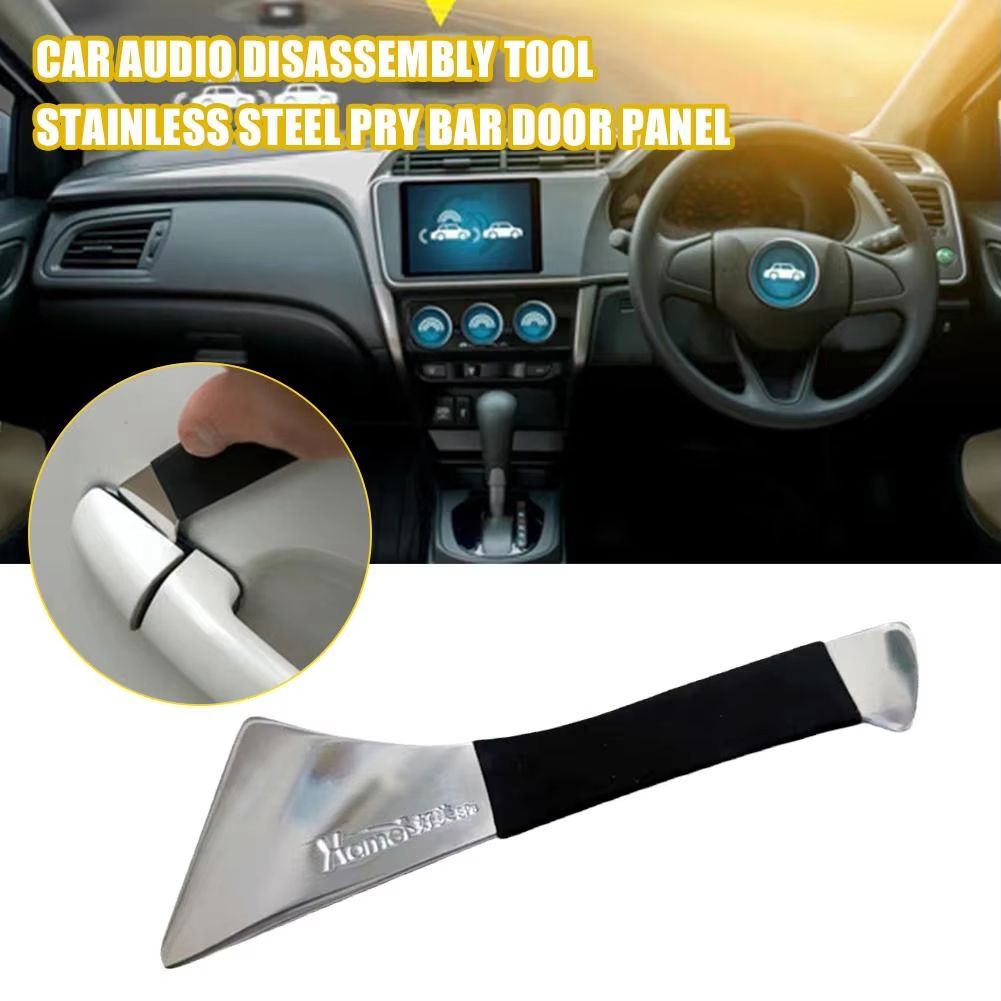 Premium Stainless Steel Car Trim Removal Tool Set  HeavyDuty Metal Crowbar For Audio Door And Conso 1