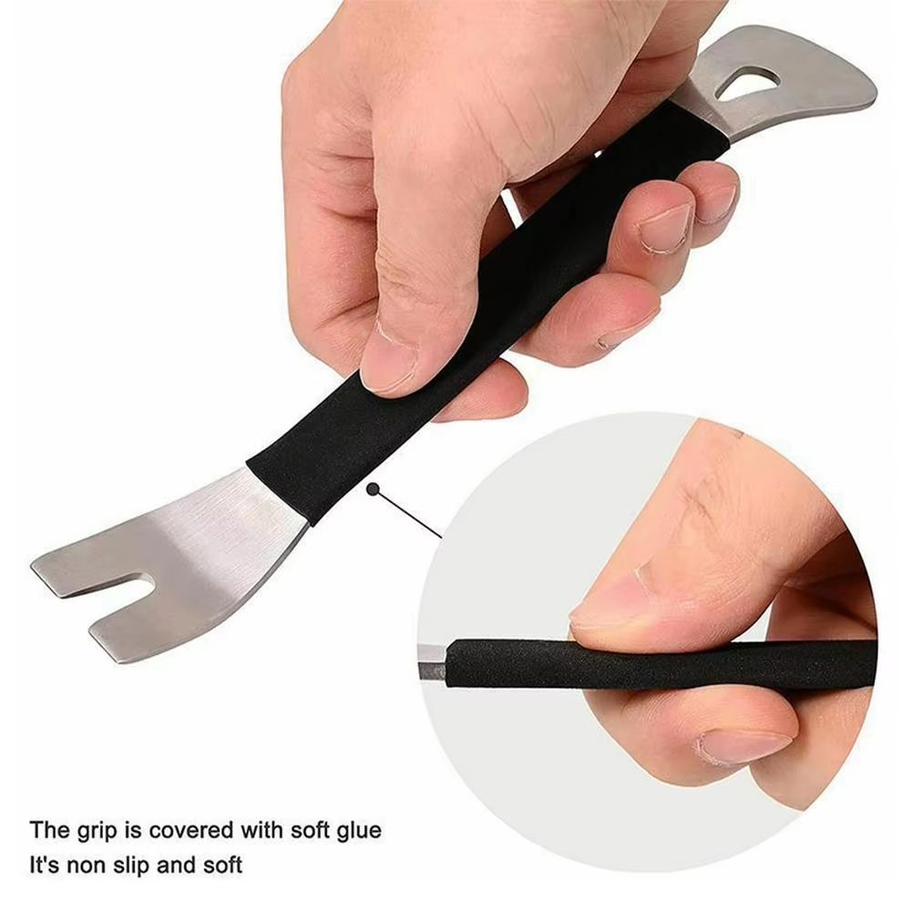 Premium Stainless Steel Car Trim Removal Tool Set  HeavyDuty Metal Crowbar For Audio Door And Conso 4