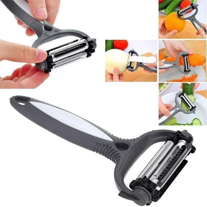 3in1 Multifunctional Rotary Peeler  360 Swivel Vegetable  Fruit Peeler Cutter And Slicer 2