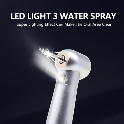 HighSpeed Dental Handpiece With LED Light  Standard Head Air Turbine Handpiece With Water Spray For 1