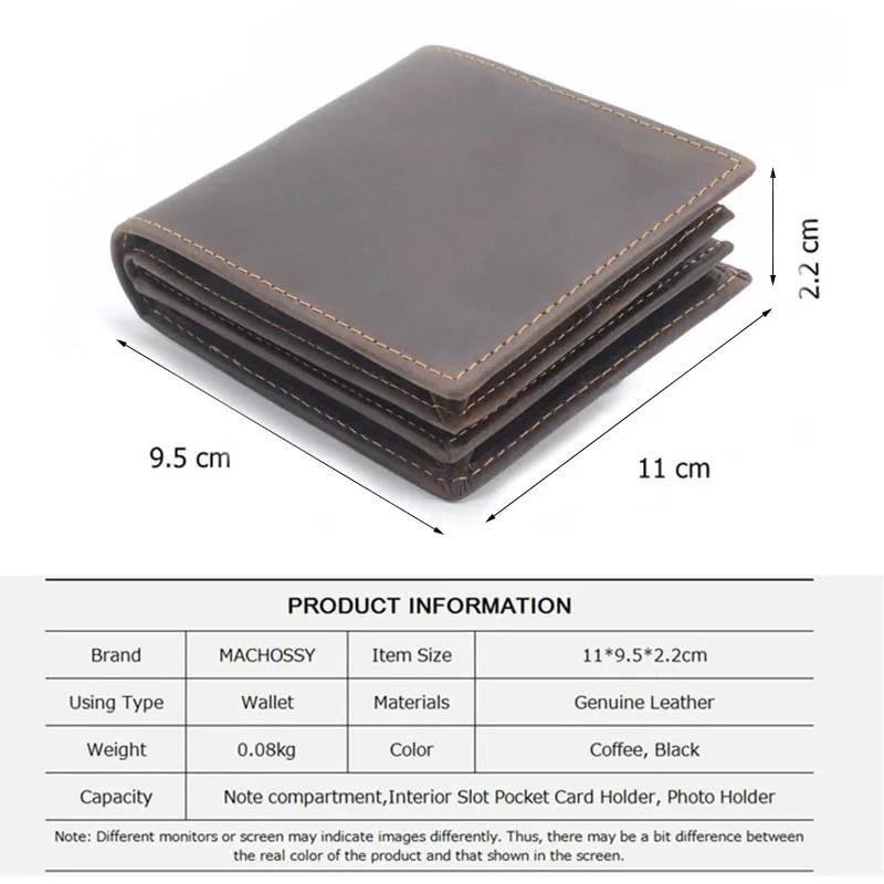 Vintage Oil Wax Leather Wallet With RFID Blocking 1