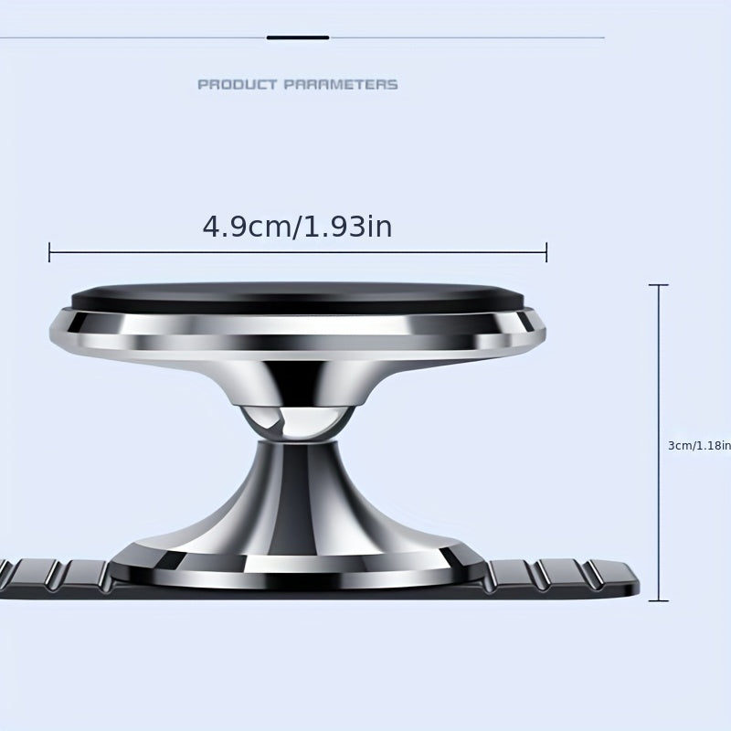 360 Rotation Car Mobile Phone Holder, Strong Magnetic Suction Mount, Soft Base Dashboard Universal Stand