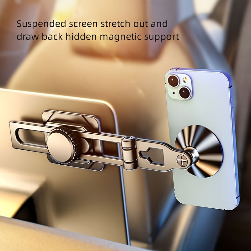 All Metal Magnetic Suction Car Phone Holder Strong Magnetic Mobile Holder Auto Dashboard And Air Ve 4